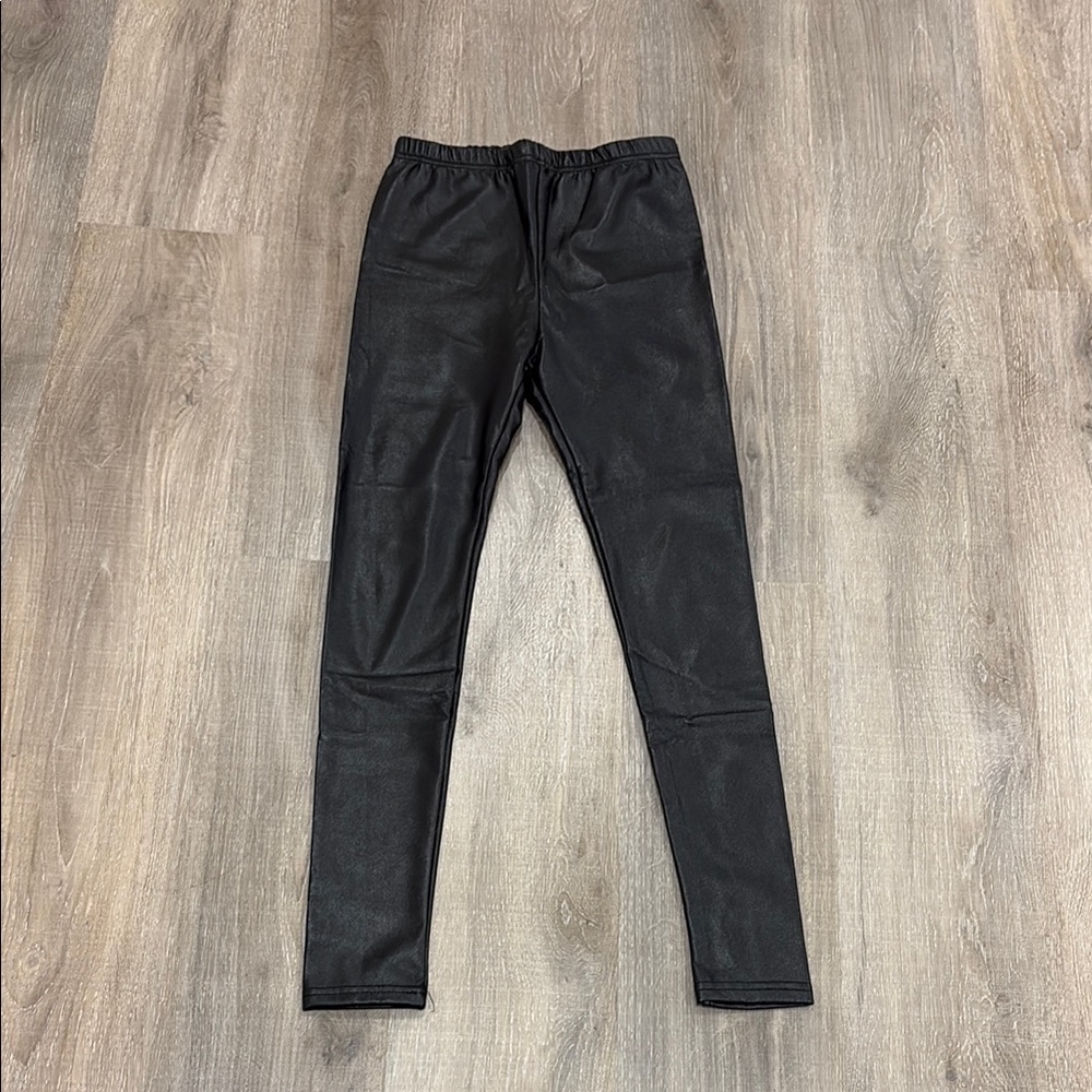 Black Faux Leather Leggings